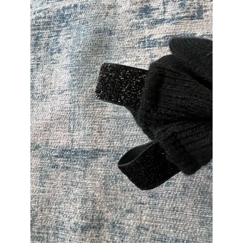 Women's Gap Black Glitter Tab Boot Socks 1 Pair